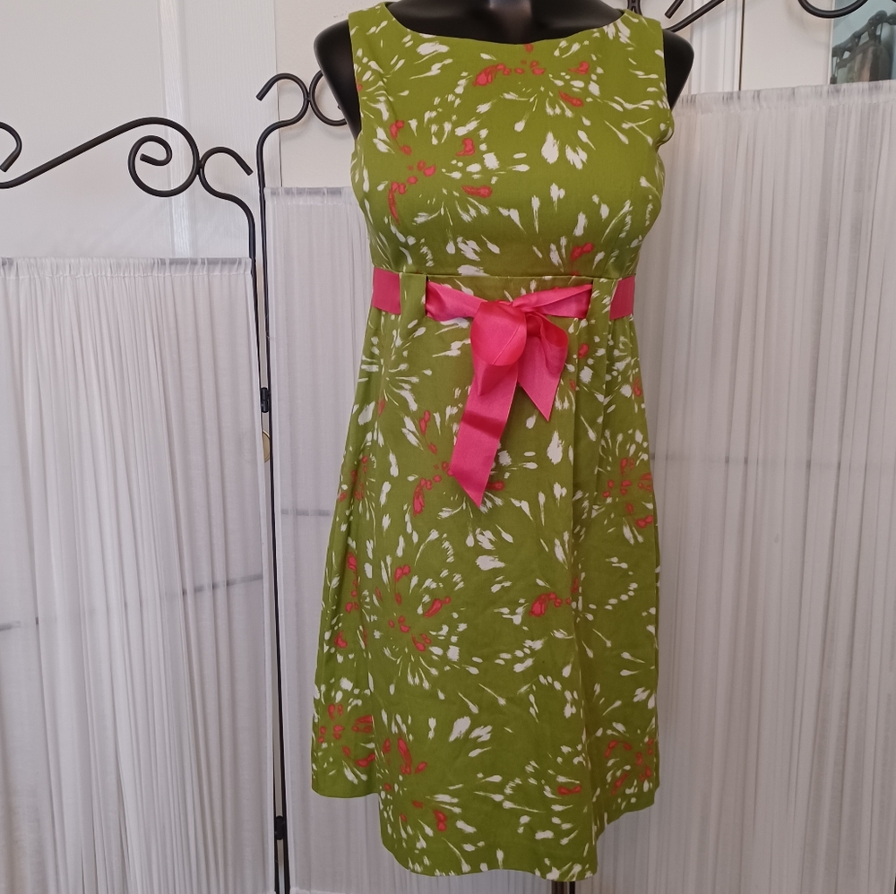 NWT Jessica Howard Lime Green Dress